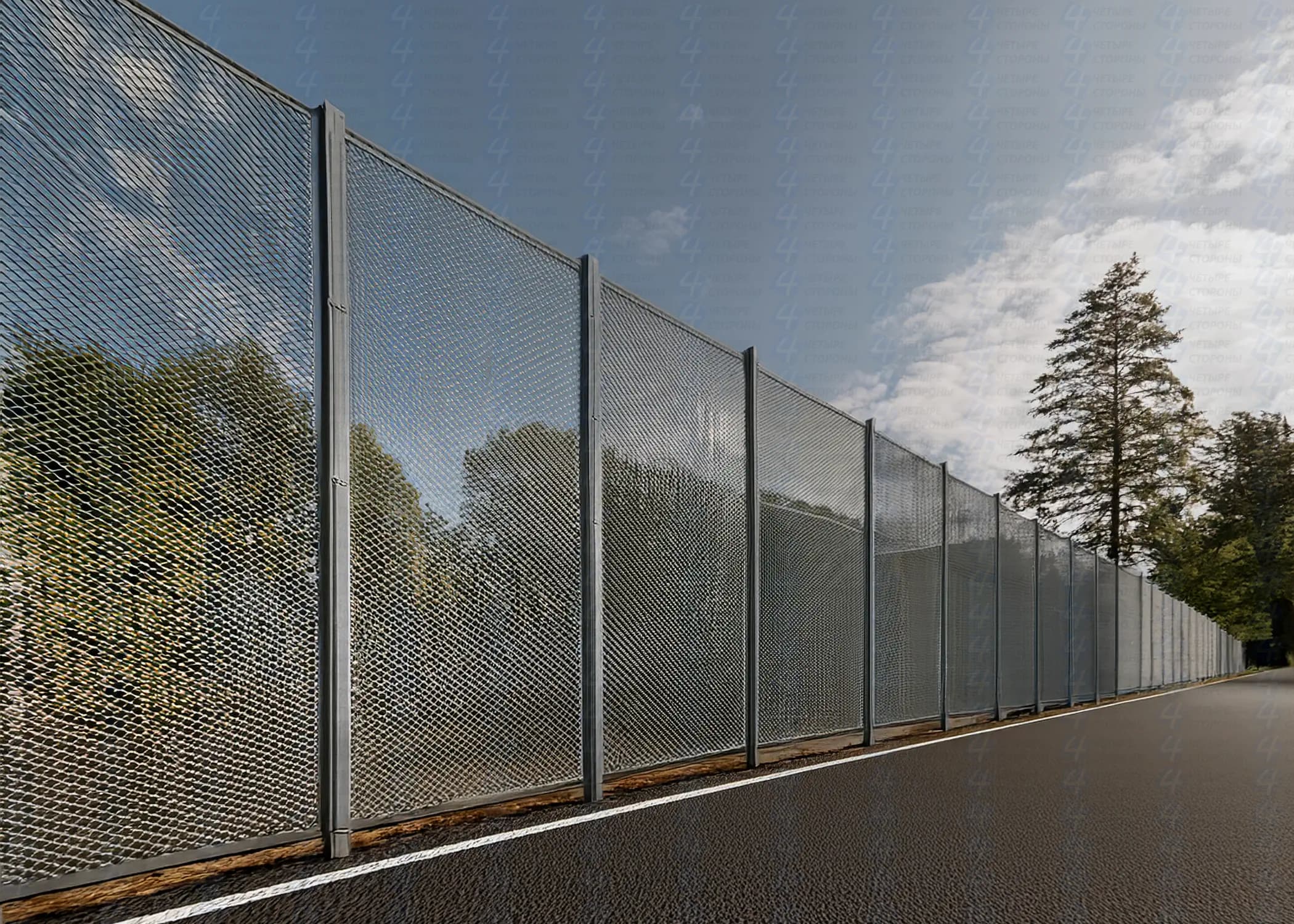 3D-забор для максимальной безопасности (сталь 5 мм, двойное цинкование)