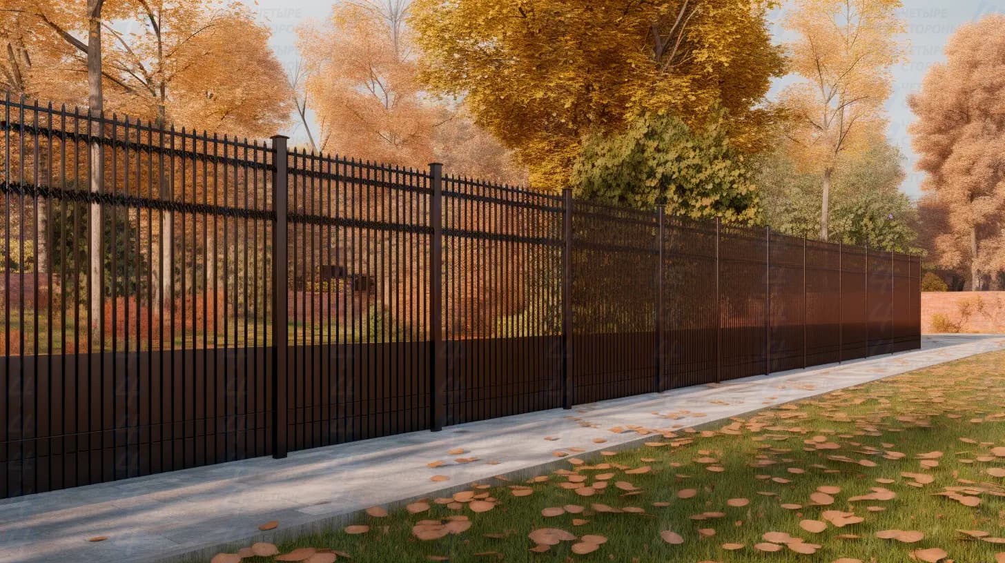 Элитный 3D-забор (ПВХ-покрытие, катафорезная защита)