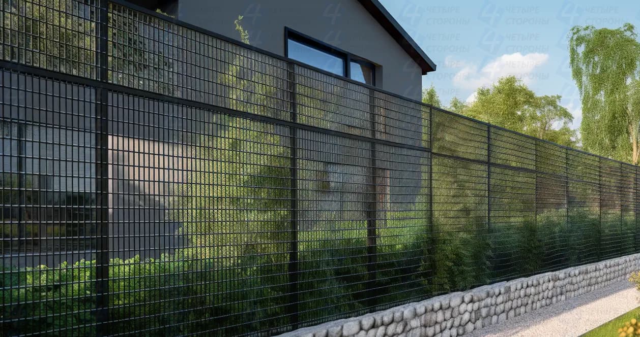 Модульный 3D-забор (регулируемая высота, 12 цветов RAL)