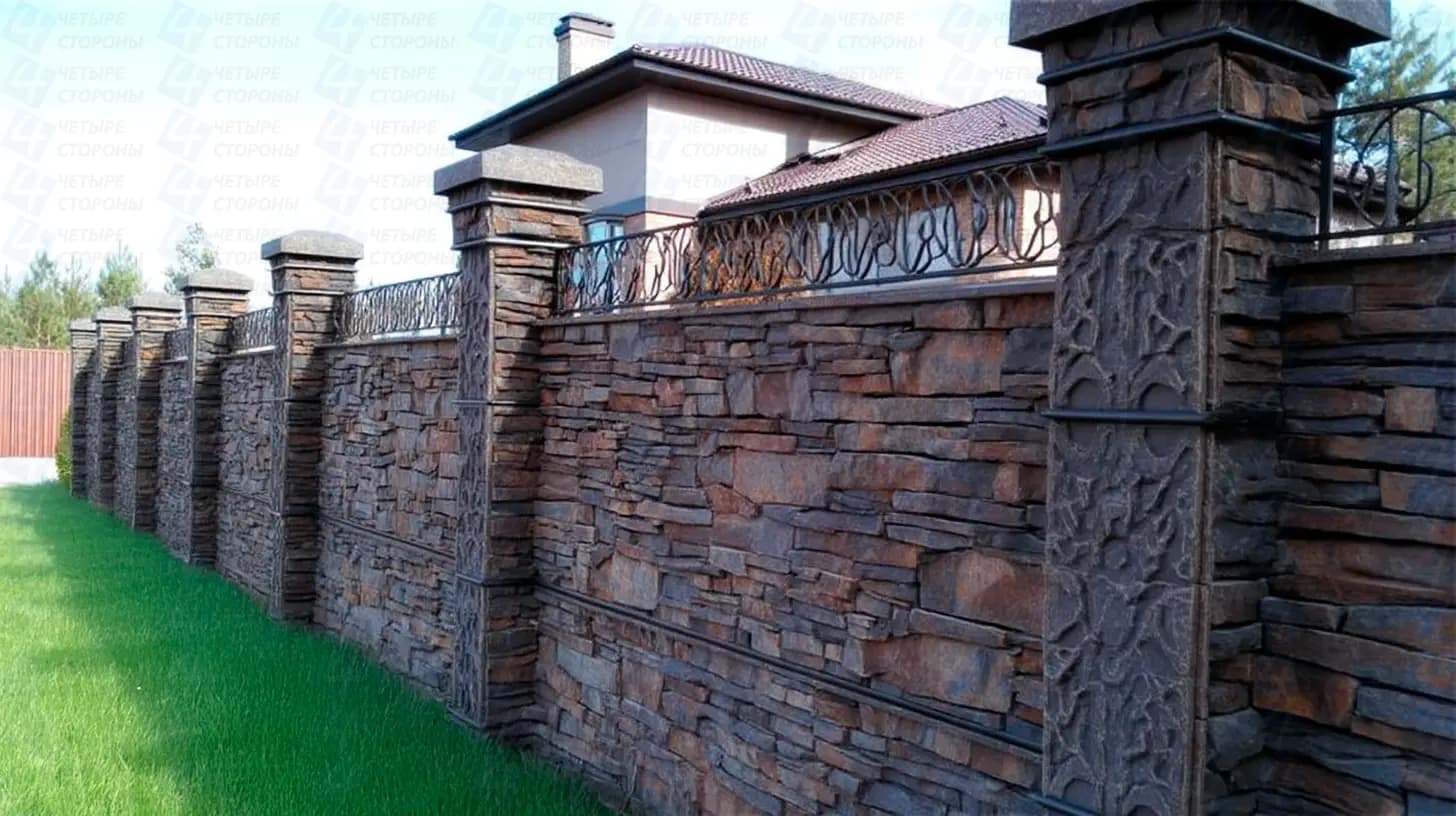 Бутовый забор эконом-класса для дачи