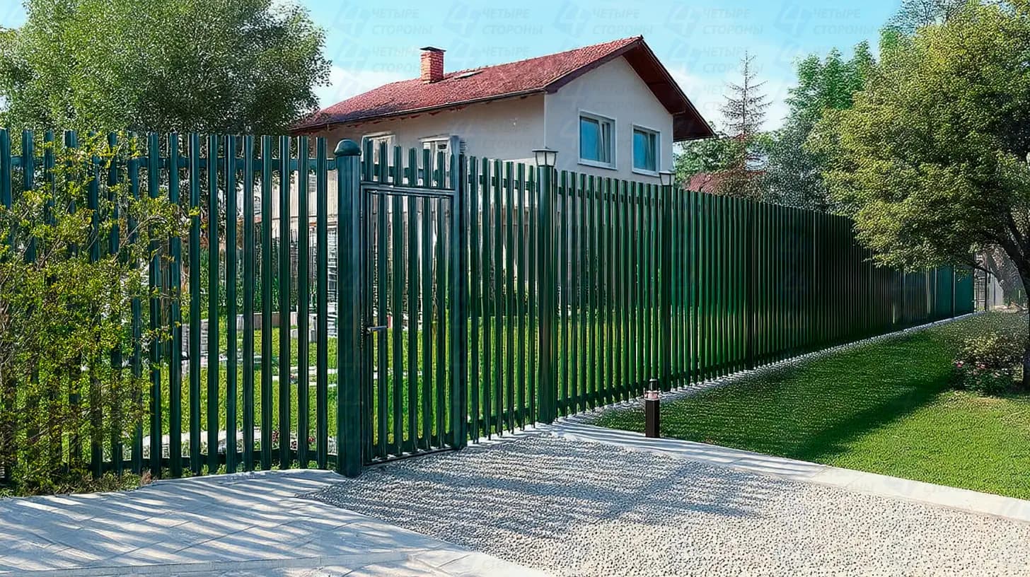 Антикоррозийный евроштакетник Профи (0.7 мм, двойное цинкование)