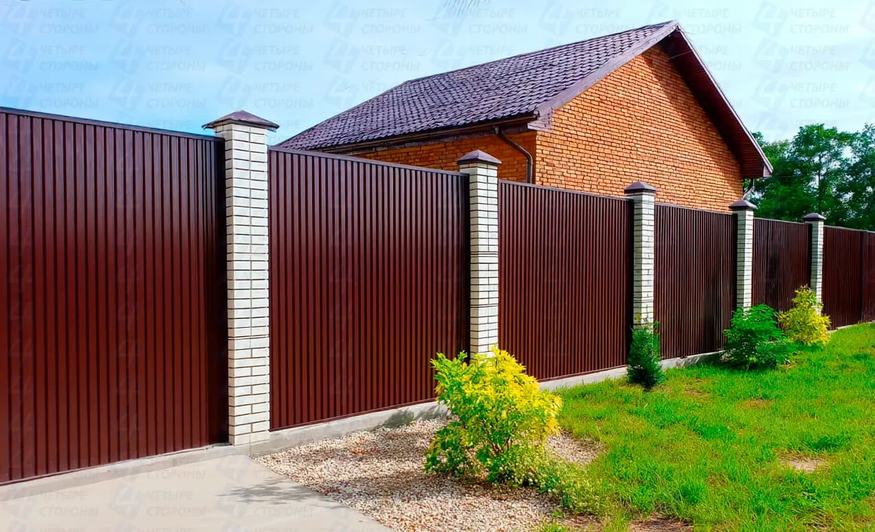 Забор из профнастила