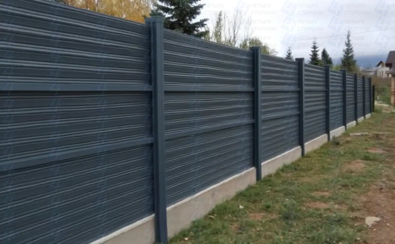 Гибкий секционный забор для установки на склонах и неровном рельефе