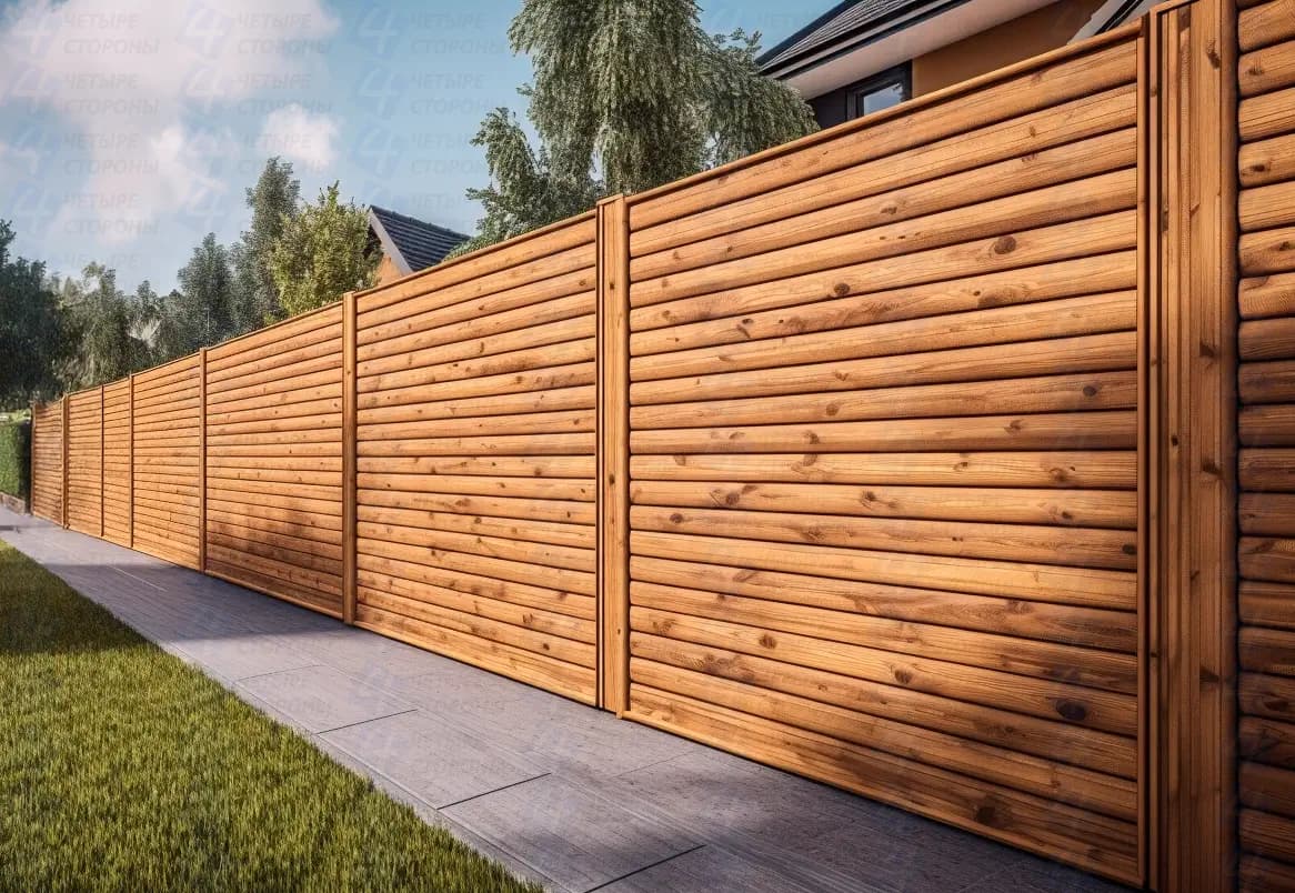 Деревянный забор