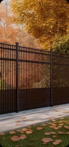 Серый современный забор